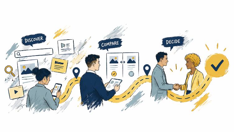Customer journey illustration