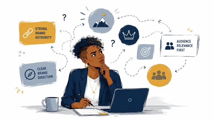 Strategic brainstorming at a desk