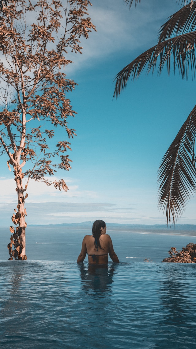 Woman in Infinity Pool
