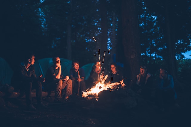 People Around Bonfire