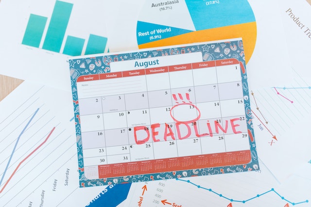 Deadline Reminder - Create A Content Calendar