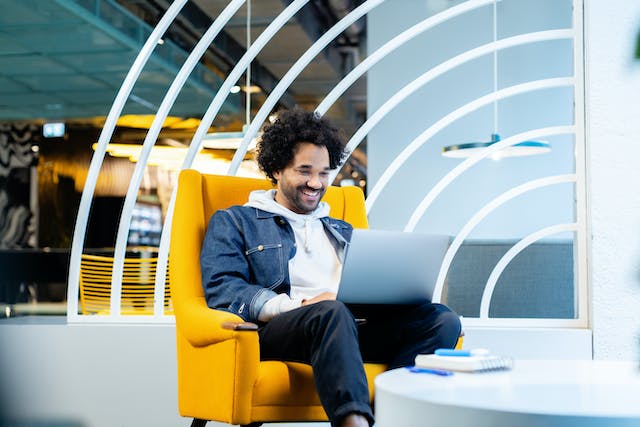 Person on Laptop