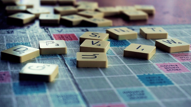 Scrabble Pieces On Board