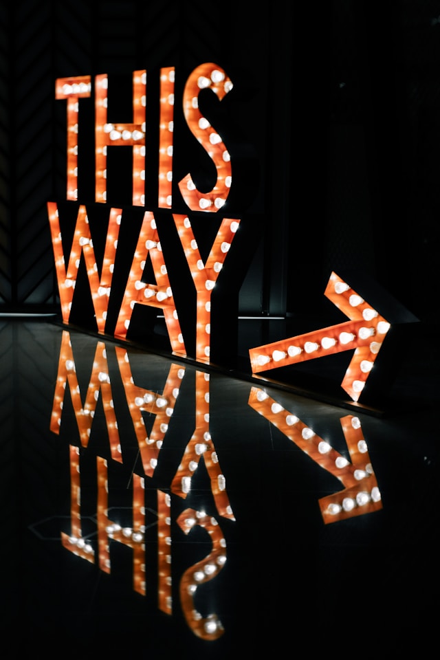 This Way Sign